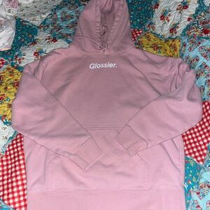 Glossier Soft Pink Hoodie